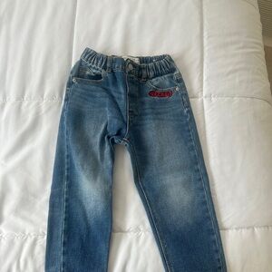 Zara Kids Denim Jeans with Red Detail